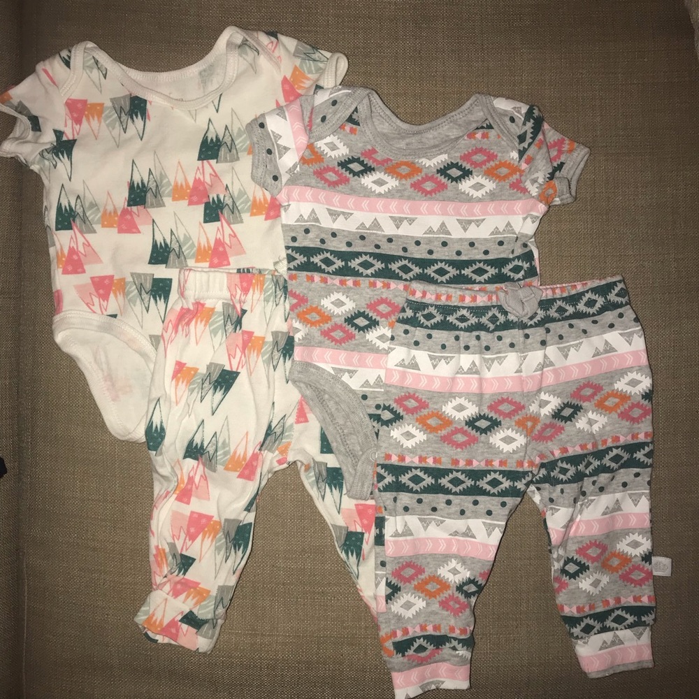 Rosie Pope Baby Sets (2) Previously Worn Aztec 0-3